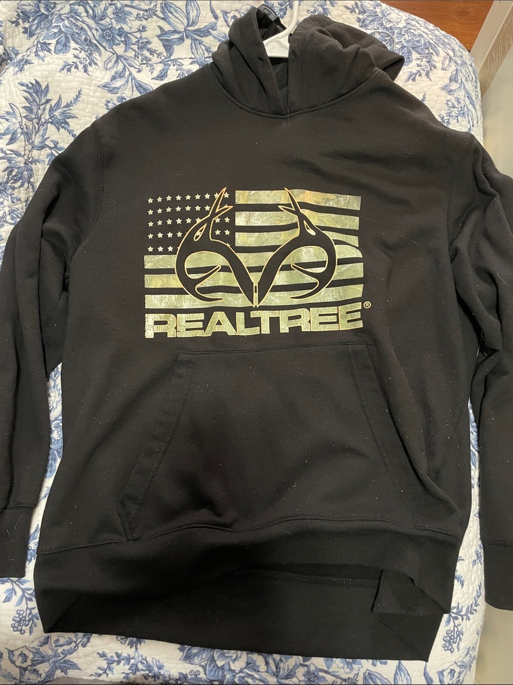 Real-Tree American Flag Hoodie Size Men L